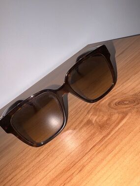 Givenchy Tortoiseshell Square Sunglasses in Brown